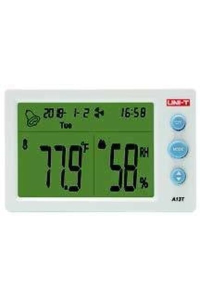Unit Uni-T A13T Dijital Saatli Sıcaklık ve Nem Ölçer