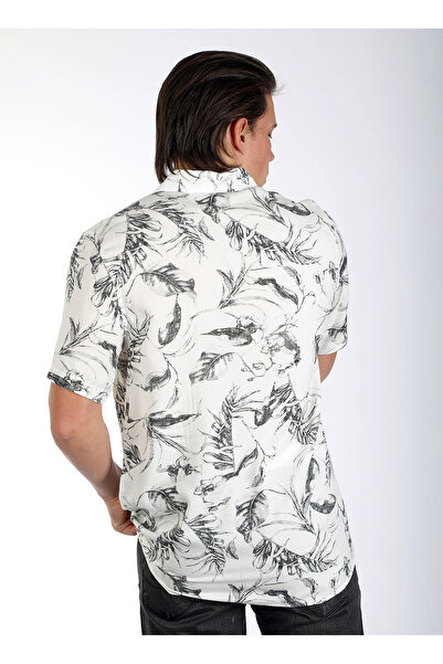 Lee Cooper Ανδρικό πουκάμισο εκρού - κανονική εφαρμογή, 242 LCM, 241003 ΓΙΑΣΟΛ