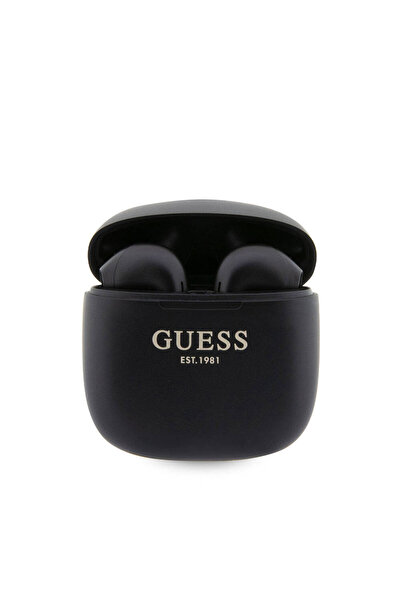 Guess TWS Bluetooth Kulaklık Guess  Lisanslı Klasik EST Yazı Logolu Kulak İçi Tasarım Siyah V5.3