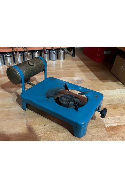 tayfuntufan antika koleksiyon meva marka pirinç depolu gazlı kamp ocağı - 35 cm x 20 cm x 15 cm