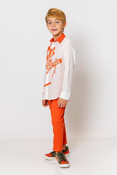incity Boy's Text Printed Multicolored Shirt