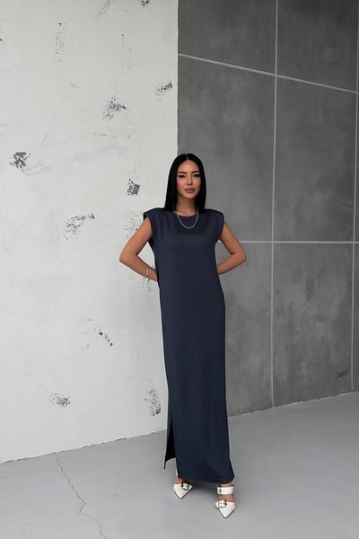 Neşeli Butik γυναικείο φόρεμα με βαμμένο σχιστό λεπτομέρεια NBG010