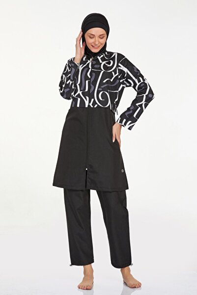 ROZAMAY Woman Full Hijab Black C2T9N2O9