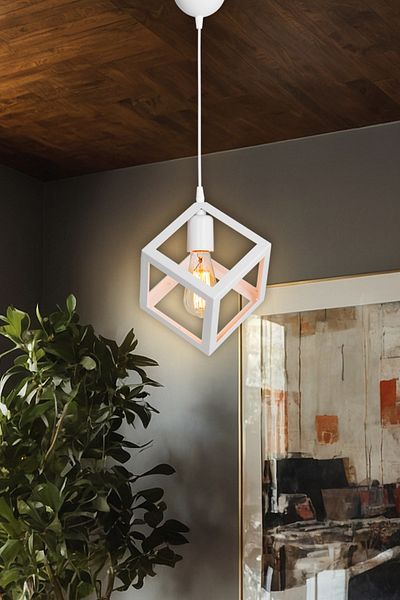 AG LightDesign White Chandelier Pendant Lamp - Living Room Bedroom Kitchen Hallway Lamp