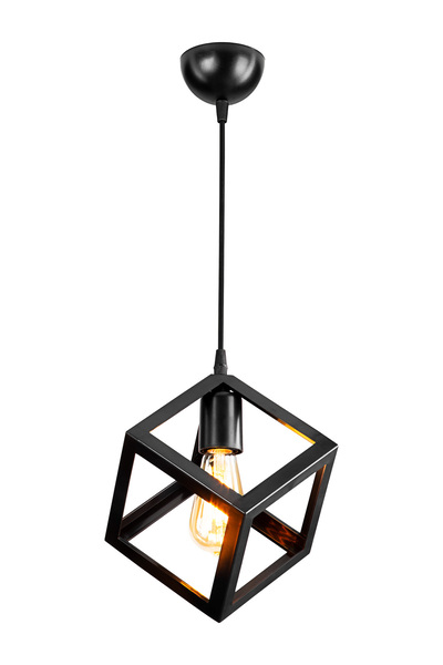 AG LightDesign Siyah Küp Sarkıt Avize Salon Yatak Odası Mutfak Koridor Lamba
