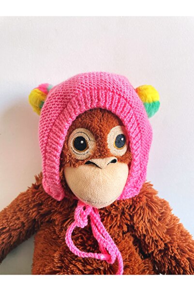 The Cloudish Shop El Örgüsü Laura Lora Bebek Beresi - Şapka Bonnet Ponpon kul...