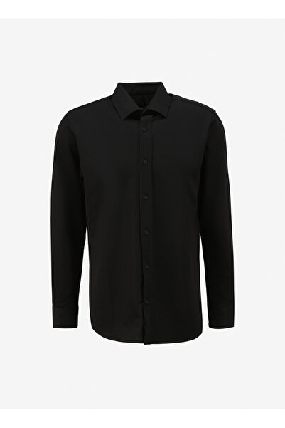 Lee Cooper Black Regular Fit Men's Shirt - 242 Lcm 241013   Joles