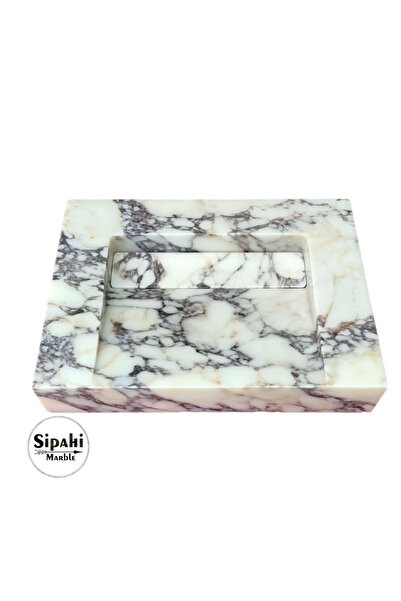 SİPAHİMARBLE Menekşe Mermer Gizli Giderli Lavabo