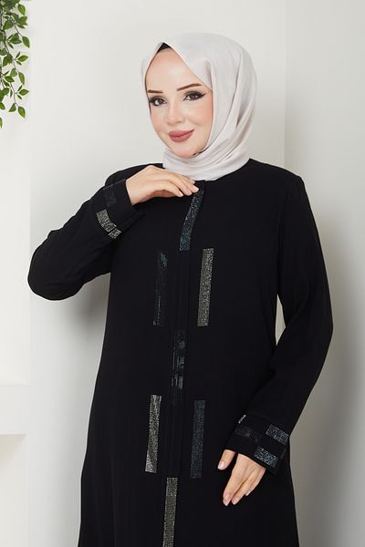 Pamuk Butik Haina de buzunar pentru hijab pentru femei, cu detaliu de piatră