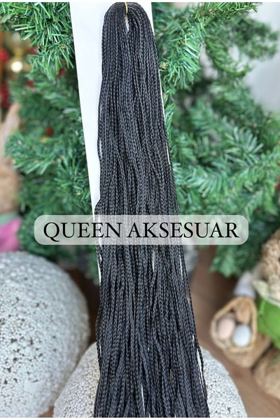 Queen Nelly Afrika Brezilya rasta afro uzun örgü postiş saç siyah karnaval