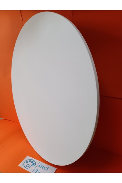 İNCİ TUVAL 100 cm Daire Yuvarlak Tuval Profesyonel 1.Kalite PAMUK 380g/m2 Dokulu Astarlı Gergin Arkadan Zımbalı