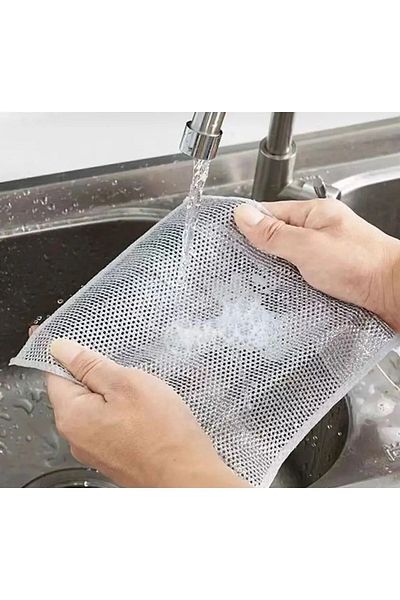 Trouvaille 2 Pieces Double Layer Inox Wire Cloth - 20X20 Dish Cloth, Anti-Scratch Wire and Steel Cloth