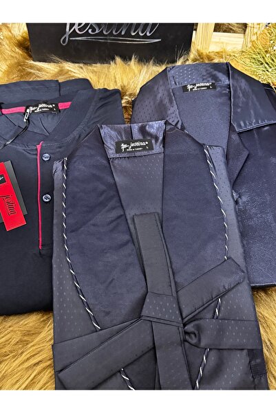 SATTENS 5 τμχ ΑΝΔΡΙΚΗ ΠΙΤΖΑΜΑ ΣΕΤ ΣΑΤΕΝ ΧΤΕΝΙΣΤΗ ΜΙΚΤΗ