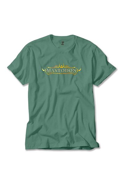 Z zepplin Πράσινο μπλουζάκι με λογότυπο Mastodon