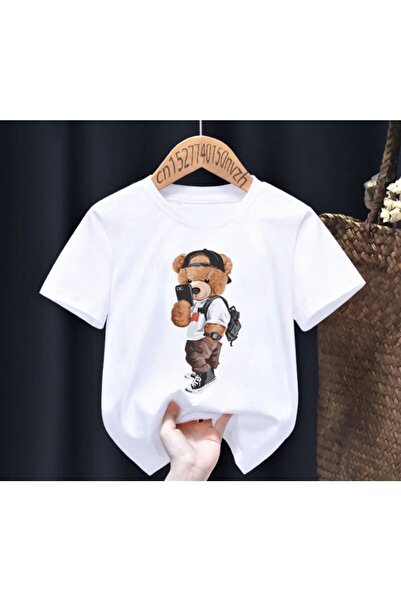 CONSTRAİN Παιδικό μπλουζάκι με στάμπα αρκουδάκι Ηλικία 6 ετών/14 ετών