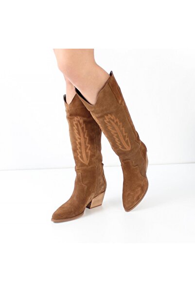 Celal Gültekin Taba Süet Kadın Çizme 029 20146-16955