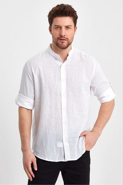 Weyeze Ae-Y13008Lns Model Prevailing Collar Shirt