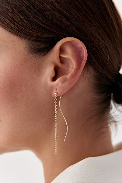 ADOR Altın Dorika Sallantılı Küpe