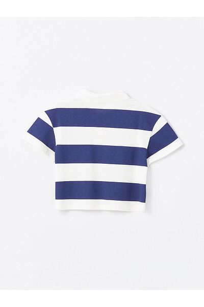 LC Waikiki Polo Collar Short Sleeve Girl's T-Shirt
