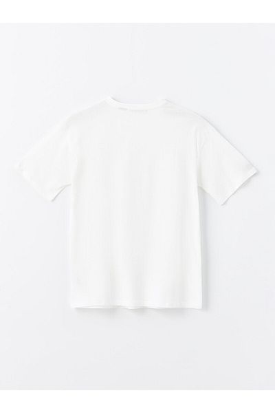 LC Waikiki T-shirt damski z nadrukiem Myszki Miki – okrągły dekolt, krótki rękaw