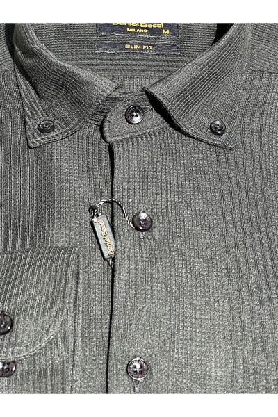 Daniel Bessi Buttoned Slim Fit Knitted Men's Shirt