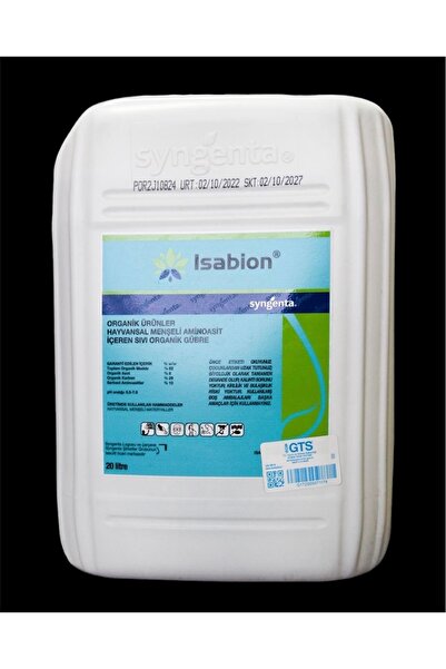 SYNGENTA İsabion Hayvansal Menşeili Aminoasit İçeren Sıvı Organik Gübre 20LT