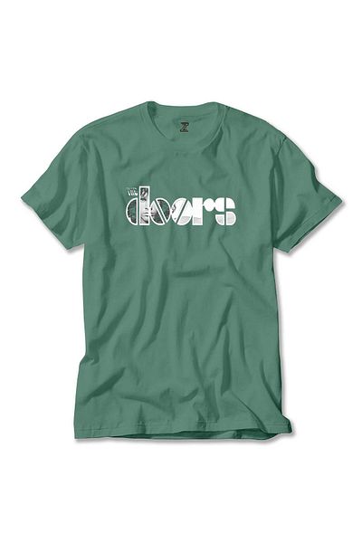 Z zepplin Πράσινο T-Shirt με λογότυπο The Doors