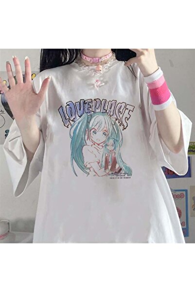 Toum Μπλουζάκι DamlaHobi Love Place Λευκό Unisex Oversize