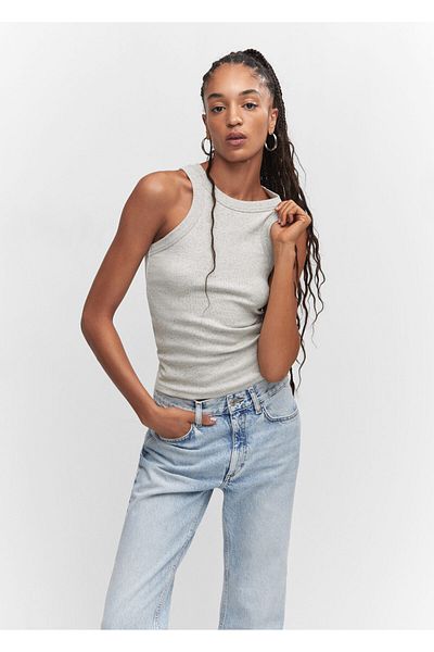 MANGO Woman Light Gray Women's Bustier57050230