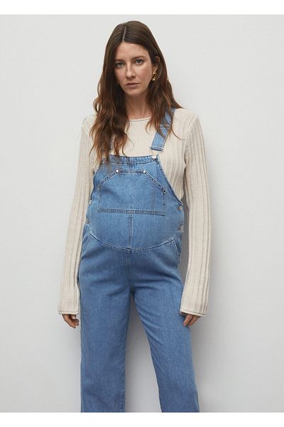 MANGO Medium Denim Color Women's Jumpsuit67030478