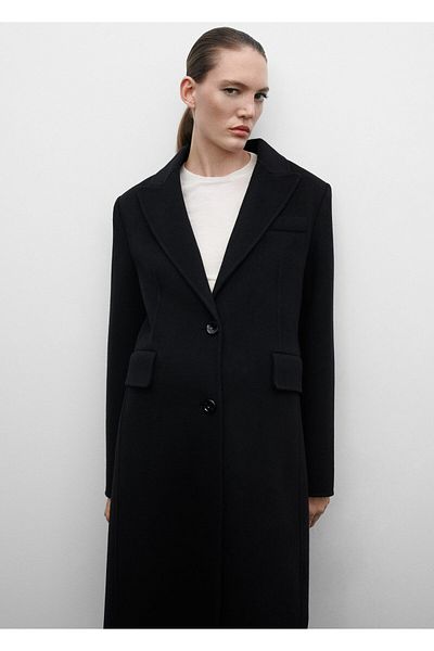 MANGO Woman Women's Black Coat57099109