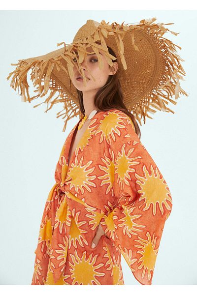 MANGO Woman Beige Women's Hat57050248