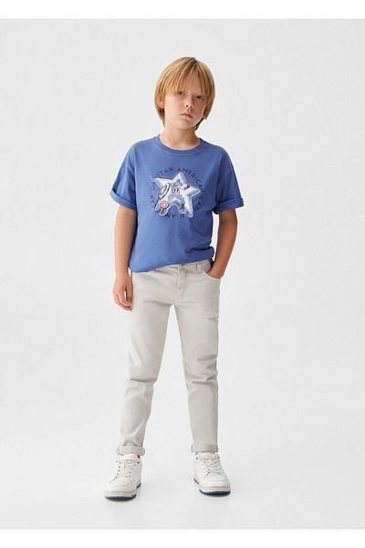 MANGO Kids Tricou Albastru Pentru Copii