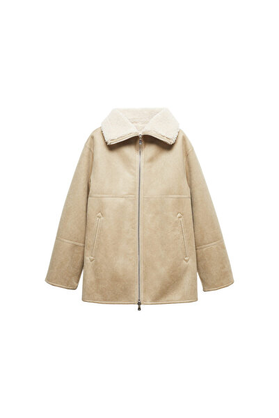 MANGO Buz Rengi Kadın Palto 57097708