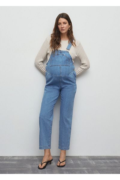 MANGO Medium Denim Color Women's Jumpsuit67030478