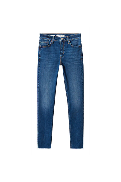 MANGO Koyu Denim Kadın Jeans 57040313