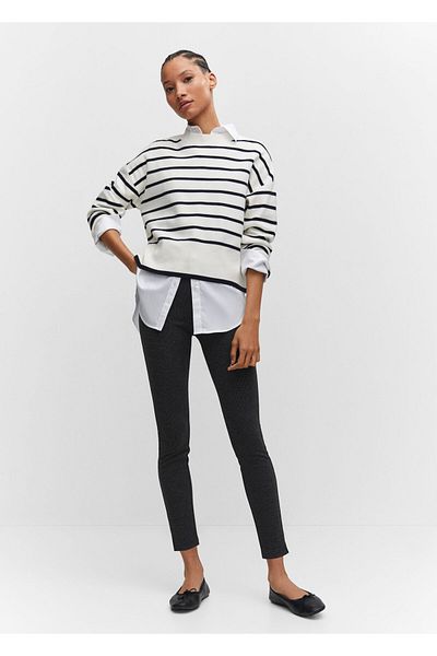 MANGO Dunkelgraue Strumpfhose für Damen57023802