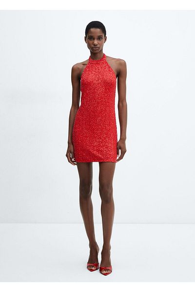 MANGO Red Women's Dress57019112