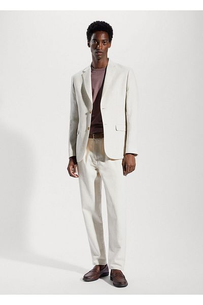 MANGO Man Ανδρικό Blazer Color Sand57030551