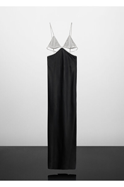 MANGO Woman Siyah Kadın Elbise 57079118