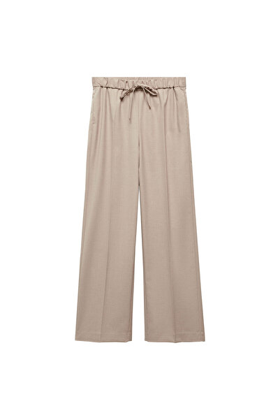 MANGO Woman Bézs női nadrág 57026717