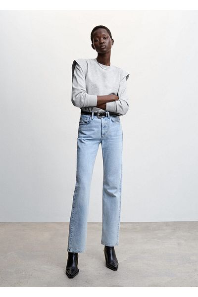 MANGO Dunkelgraues Sweatshirt für Damen57169403