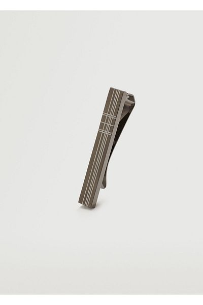 MANGO Man Men's Silver Collar Pin