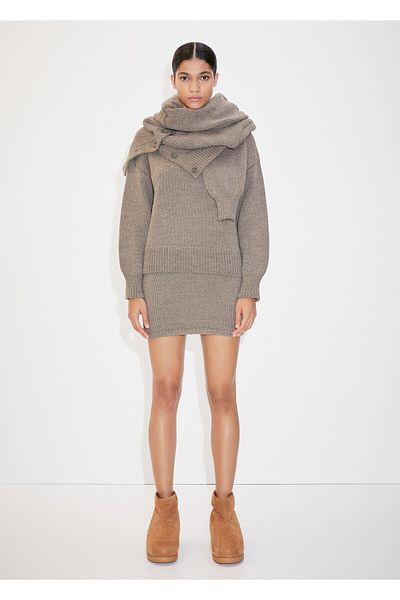 MANGO Woman Καφέ Γυναικεία Φούστα57027735