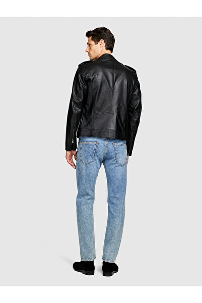 Sisley Pantaloni din denim pentru bărbați, în denim deschis, Phoenix, cu tăietură obișnuită, cu picioare curbate