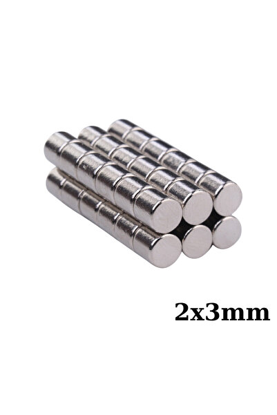 Motorobit 2x3mm Neodyum Güçlü Mıknatıs - Neodim Magnet