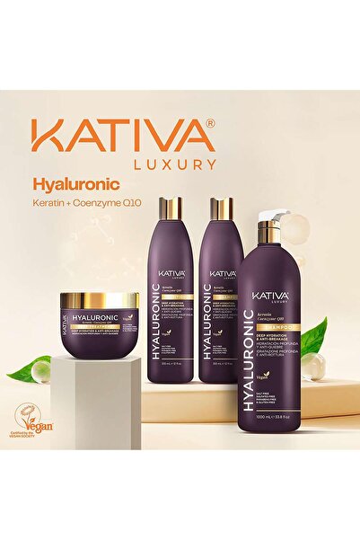 Kativa Hyalüronik Nemlendirici Saç Bakım Maskesi 300 ml - Kırılma Önleyici