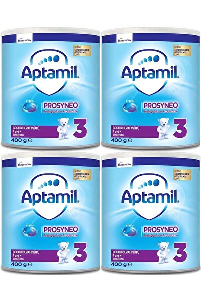 Aptamil Nutrıcıa Aptamil Prosyneo Bebek Sütü 400GR No:3 (1+ Yaş) (4 Lü Set)