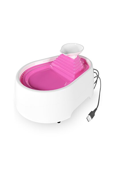 CaDoPet Cado Pet Kedi Köpek Su Pınarı Şelale 2 Litre - 5 volt ( usb'li ) Pembe