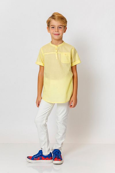 incity Boy's Judge Collar Three Button Shirt